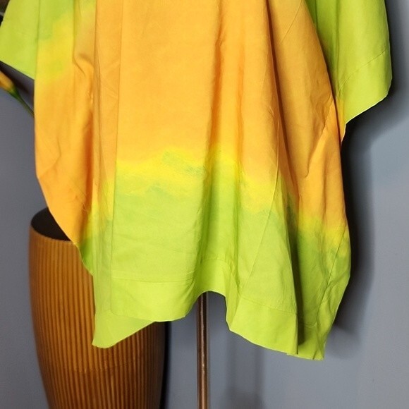 H by Halston Dip Dye Lime Punch Top Size M/L NWT - Picture 3 of 16